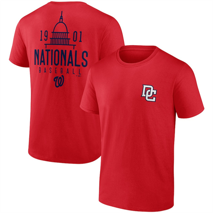 Men's Washington Nationals Red Iconic Bring It T-Shirt